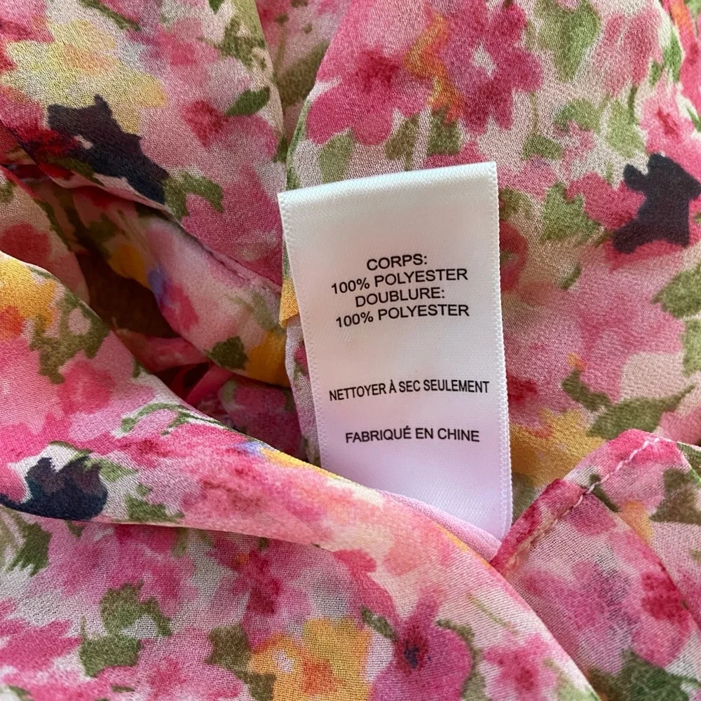 Astr Pink Floral Puff Sleeve Blouse
